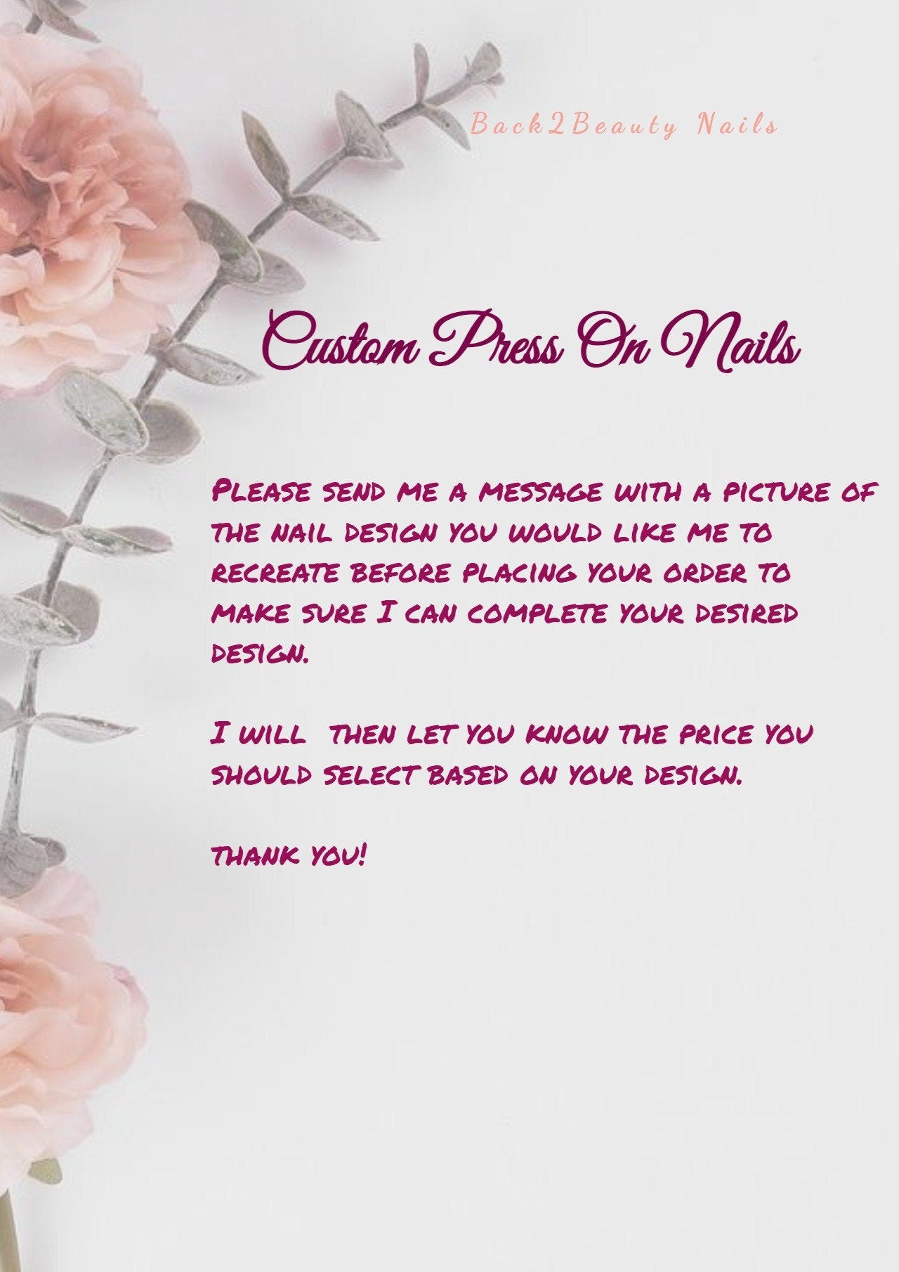 Custom Press On Nails